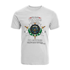 Guthrie Tartan Crest T-shirt - I'm not yelling style