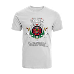 Hamilton Tartan Crest T-shirt - I'm not yelling style