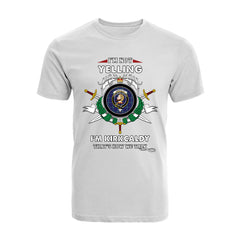 Kirkcaldy Tartan Crest T-shirt - I'm not yelling style