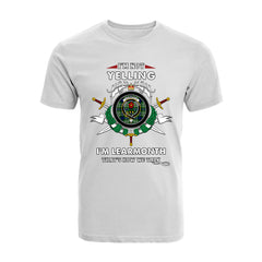 Learmonth Tartan Crest T-shirt - I'm not yelling style