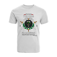 MacEwan Tartan Crest T-shirt - I'm not yelling style