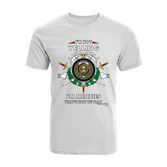 Menzies Tartan Crest T-shirt - I'm not yelling style