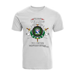 Petrie Tartan Crest T-shirt - I'm not yelling style