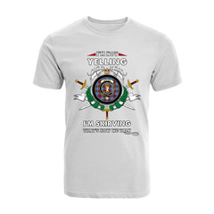 Skirving Tartan Crest T-shirt - I'm not yelling style