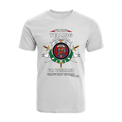 Wishart Tartan Crest T-shirt - I'm not yelling style