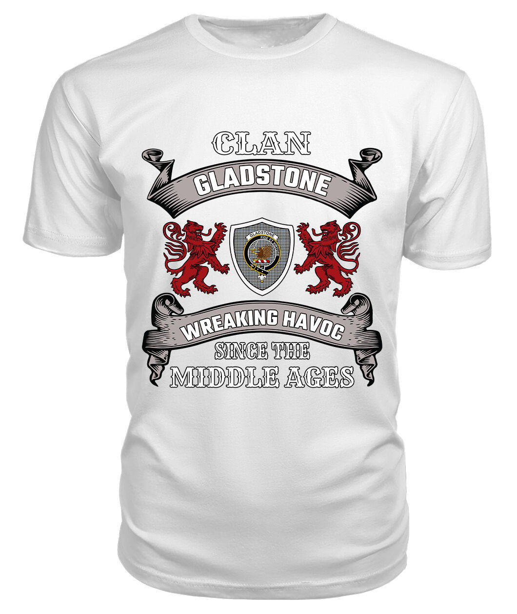 Gladstone Family Tartan - 2D T-shirt