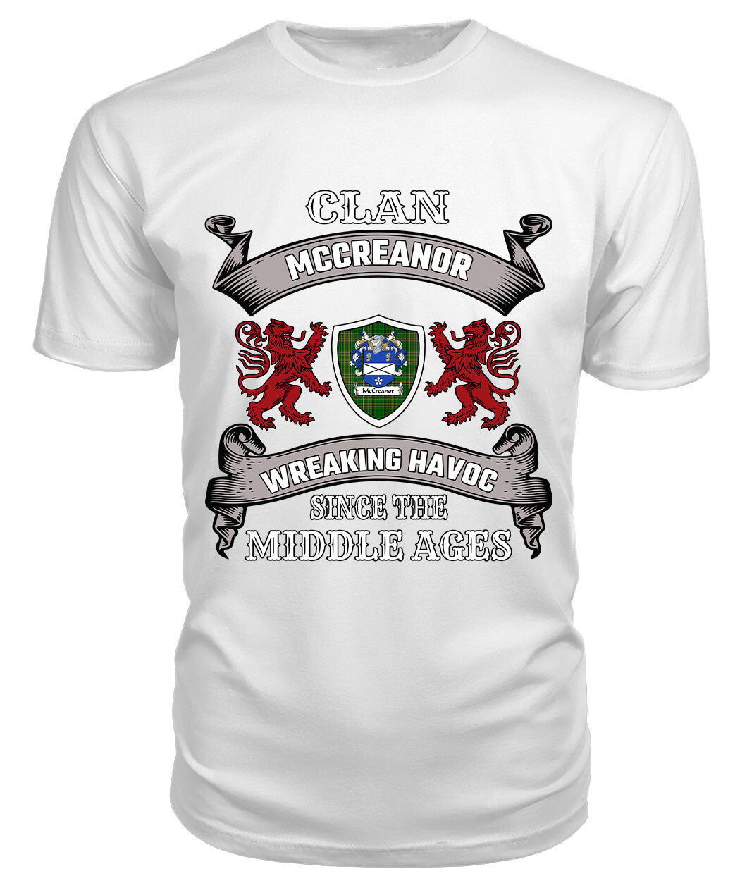 McCreanor Family Tartan - 2D T-shirt