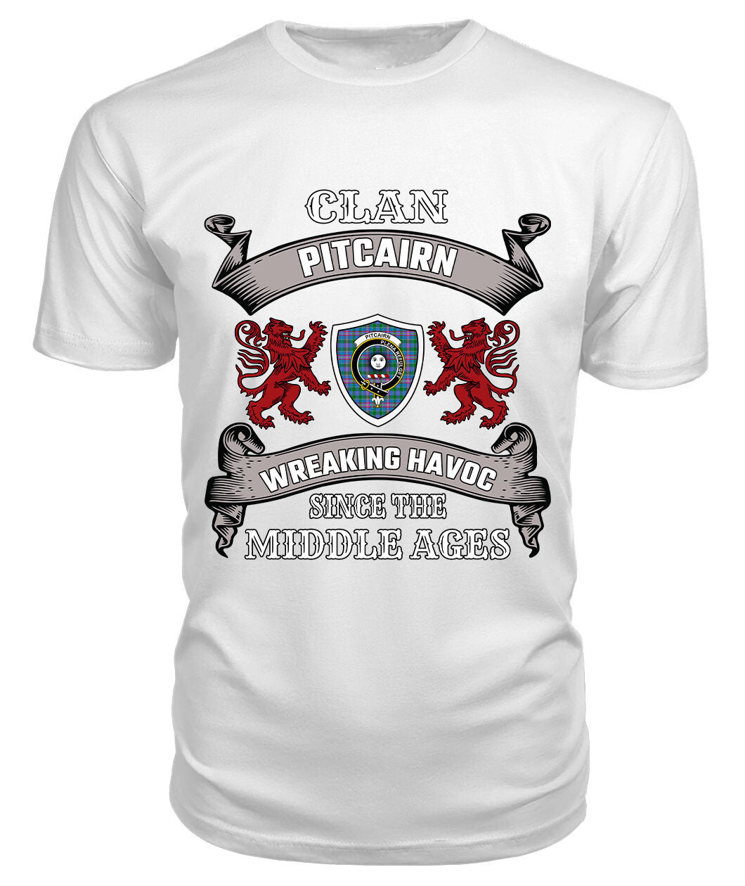 Pitcairn Family Tartan - 2D T-shirt