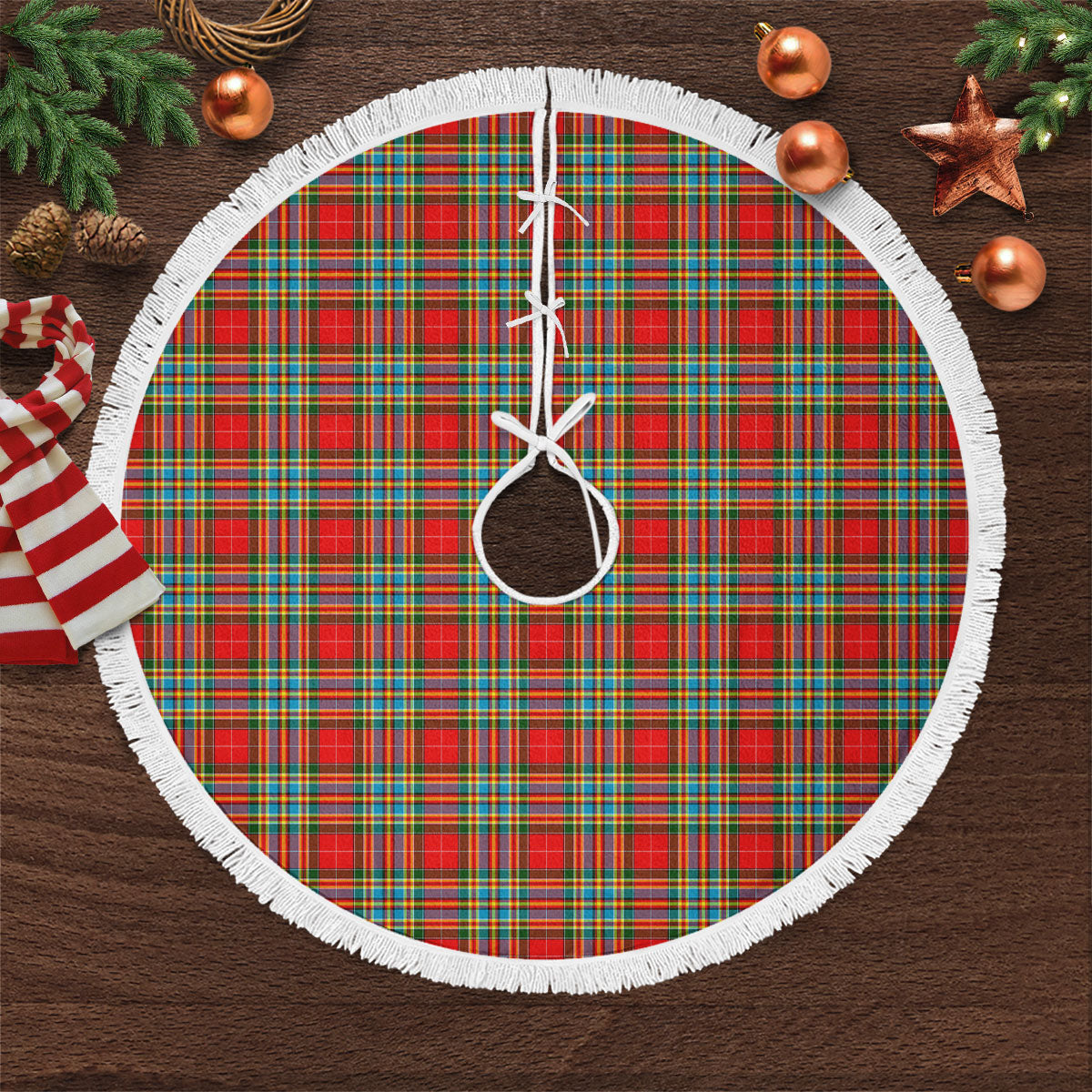 Chattan Tartan Christmas Tree Skirt