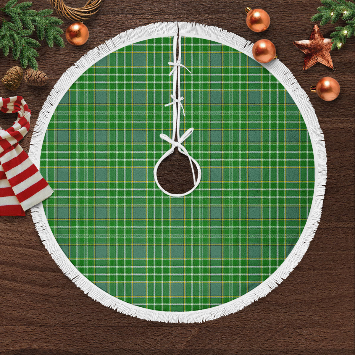 Currie or Curry Tartan Christmas Tree Skirt