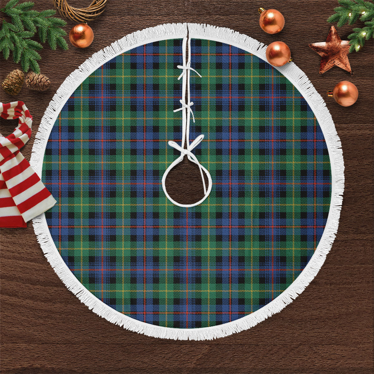 Farquharson Ancient Tartan Christmas Tree Skirt