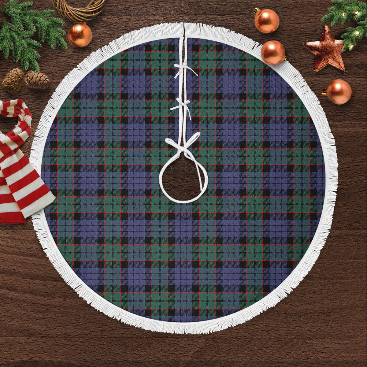 Fletcher Modern Tartan Christmas Tree Skirt