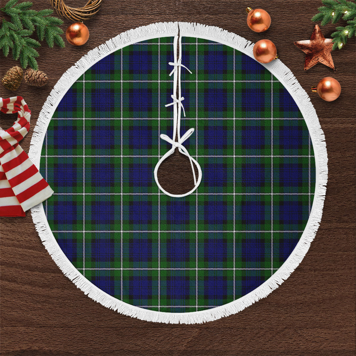 Forbes Modern Tartan Christmas Tree Skirt