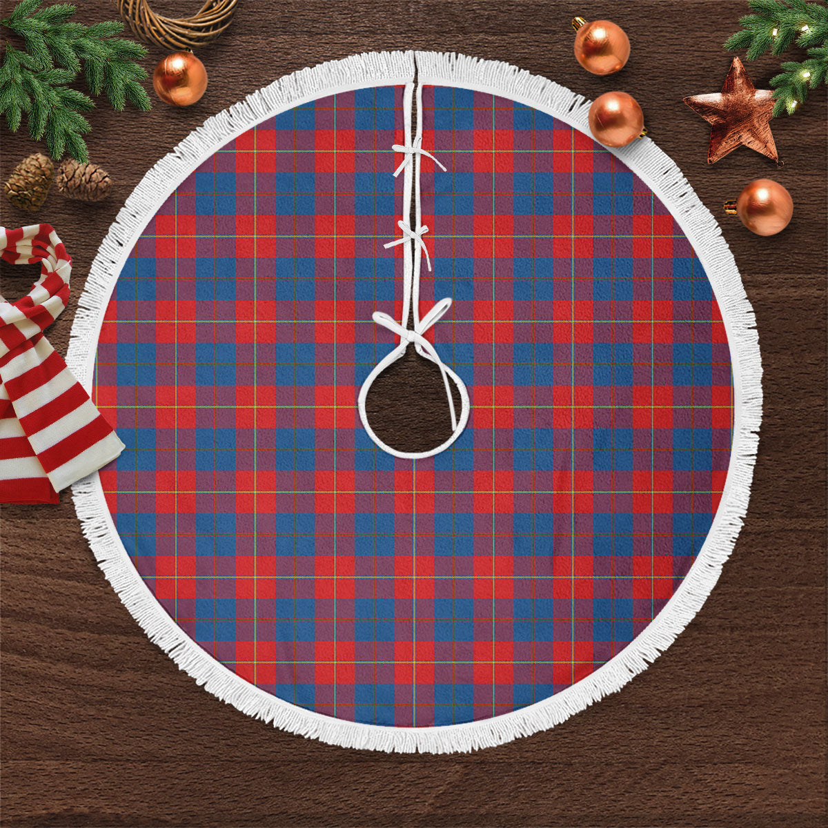 Galloway Red Tartan Christmas Tree Skirt