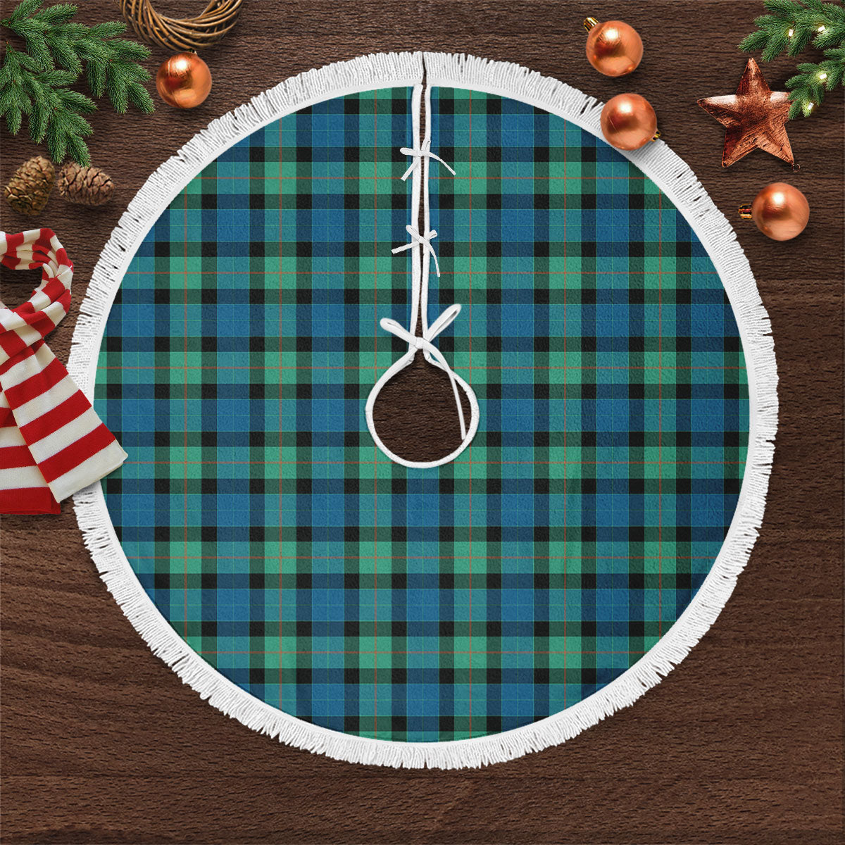 Gunn Ancient Tartan Christmas Tree Skirt