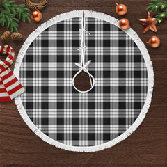 MacFarlane Black _ White Tartan Christmas Tree Skirt