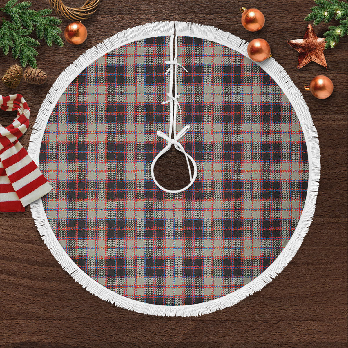 MacPherson Hunting Ancient Tartan Christmas Tree Skirt