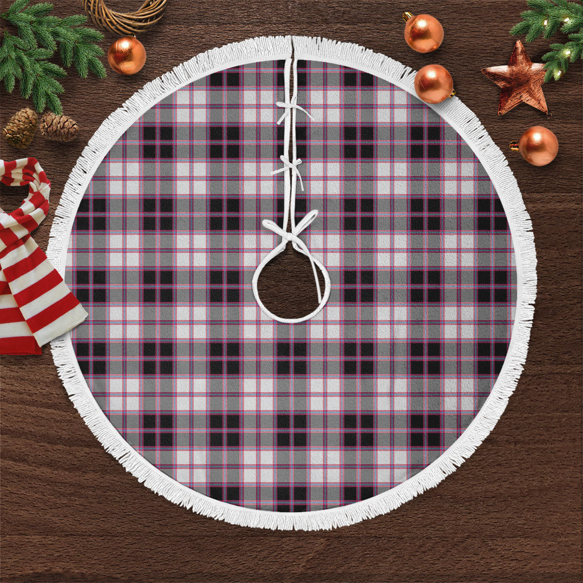 MacPherson Hunting Modern Tartan Christmas Tree Skirt