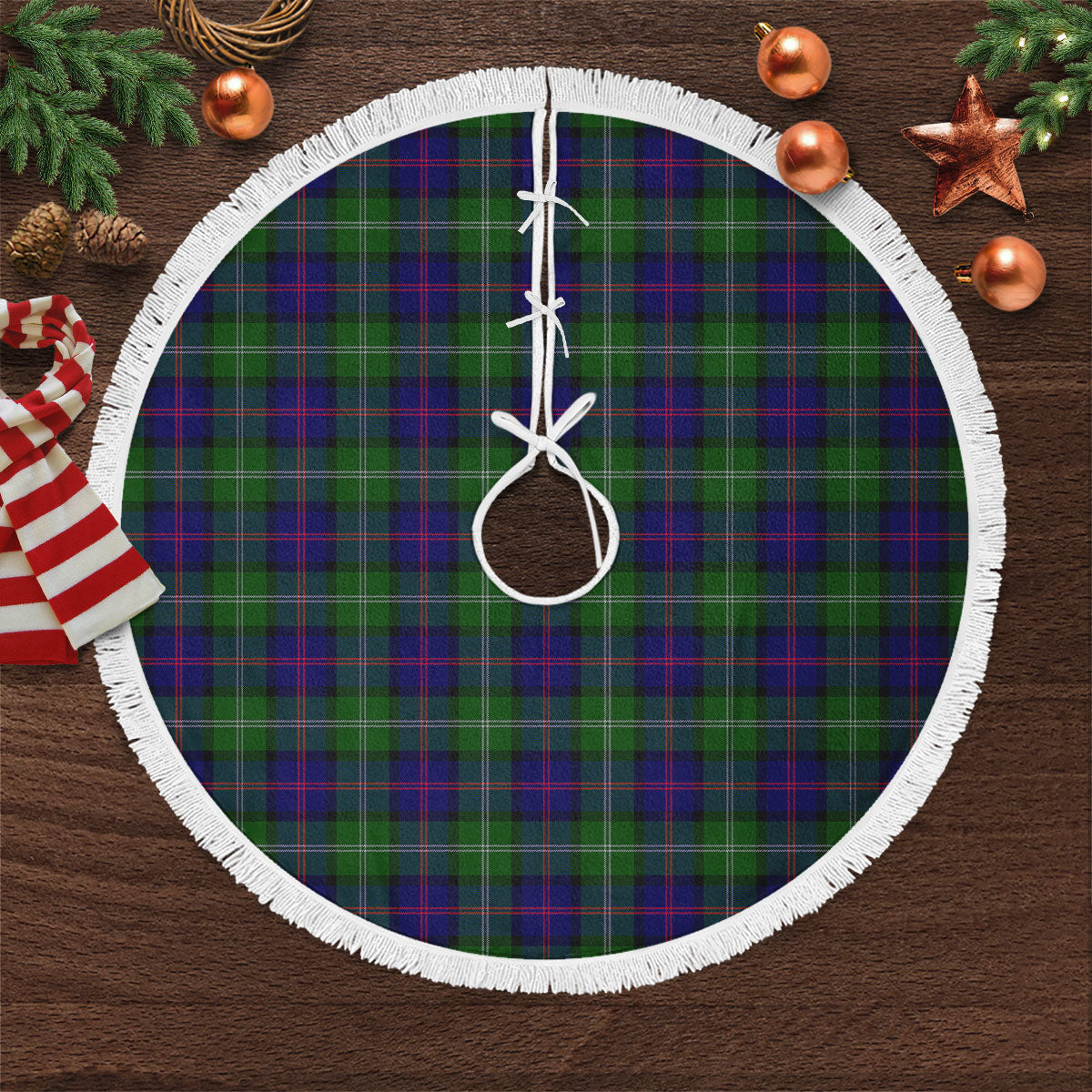 MacThomas Modern Tartan Christmas Tree Skirt