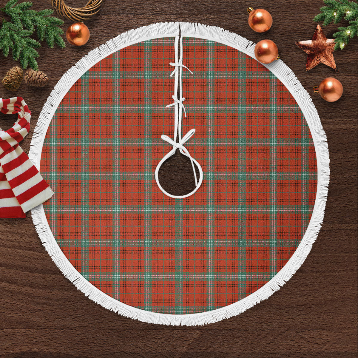 Morrison Red Ancient Tartan Christmas Tree Skirt