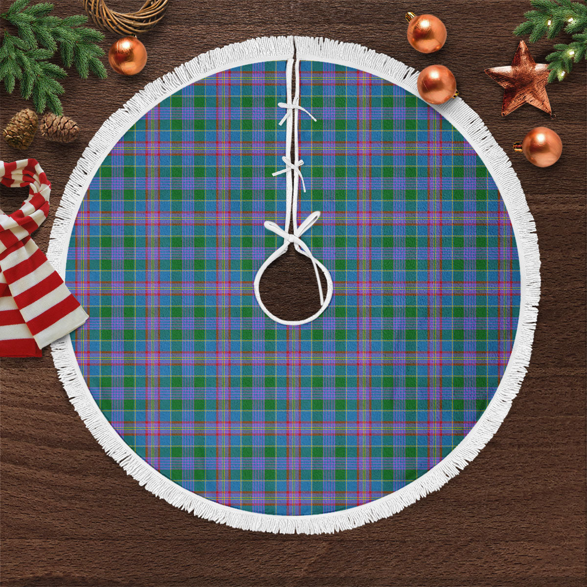 Pitcairn Hunting Tartan Christmas Tree Skirt