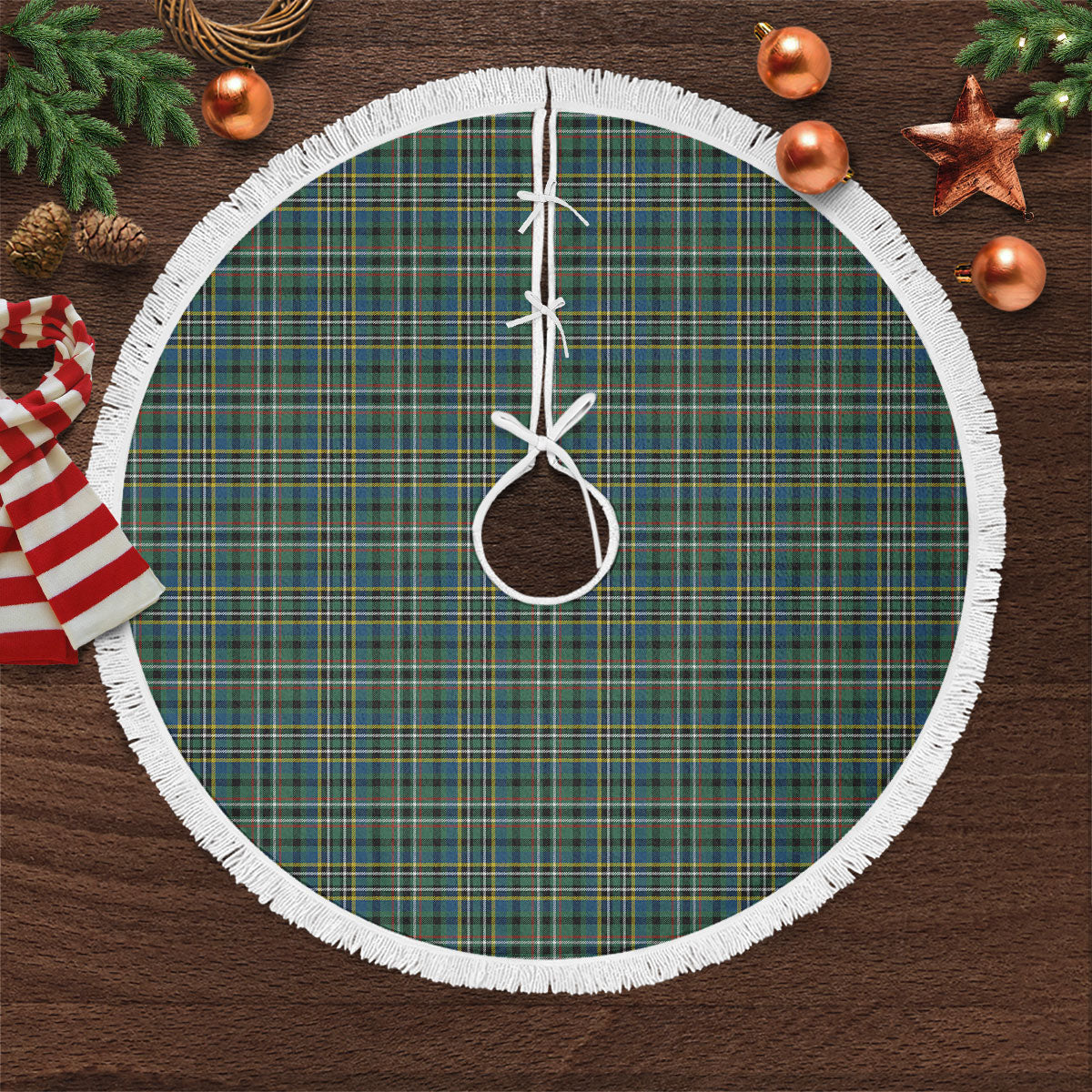 Scott Green Ancient Tartan Christmas Tree Skirt