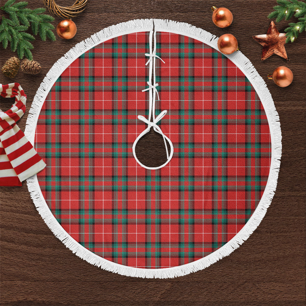 Stewart (Stuart) of Bute Tartan Christmas Tree Skirt