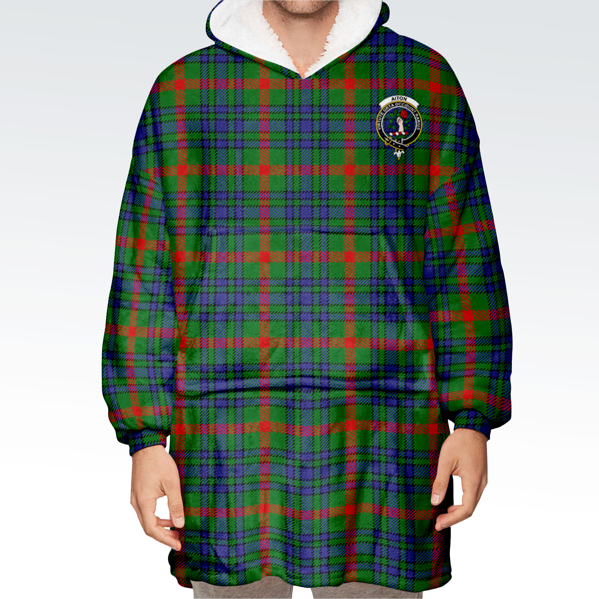 Aiton Tartan Hoodie Blanket