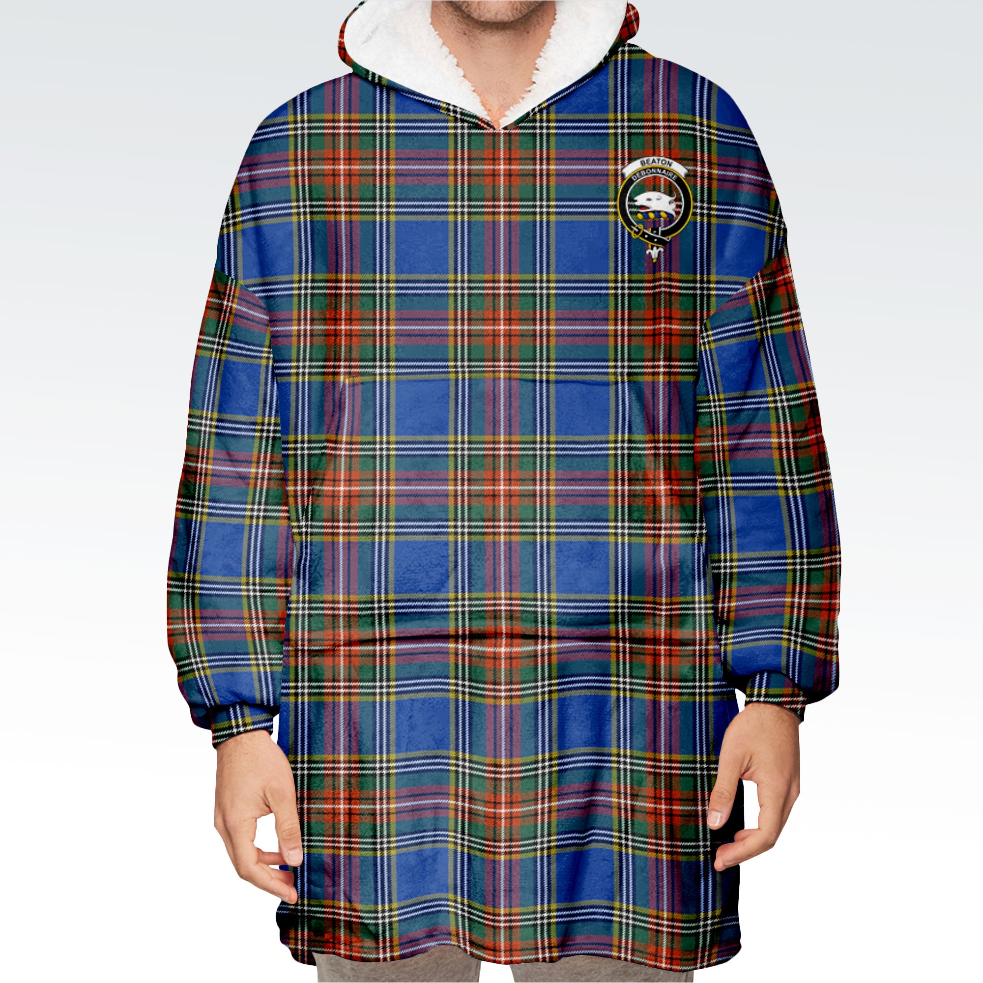 Beaton Ancient Tartan Hoodie Blanket