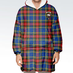 Bethune Modern Tartan Hoodie Blanket