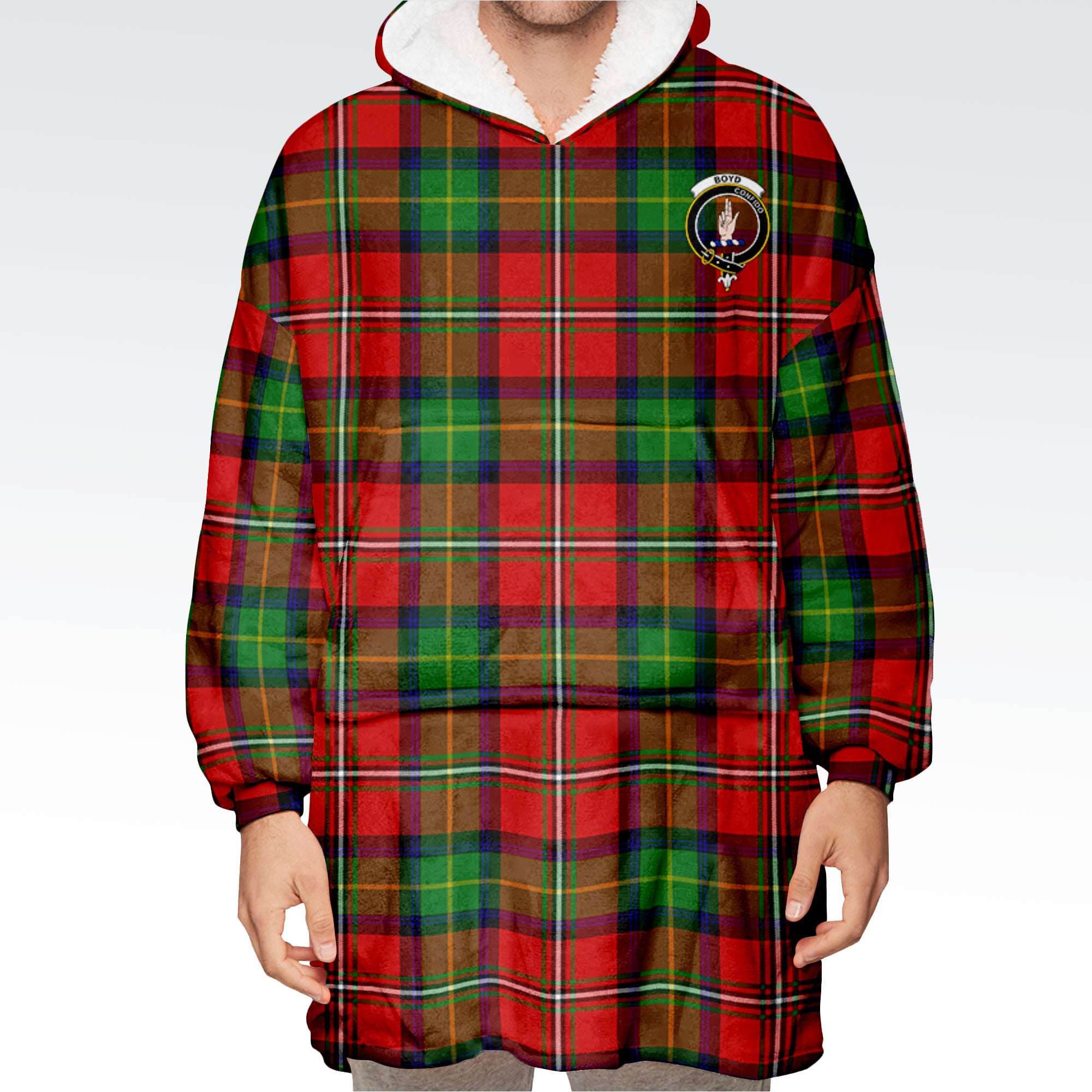 Boyd Modern Tartan Hoodie Blanket