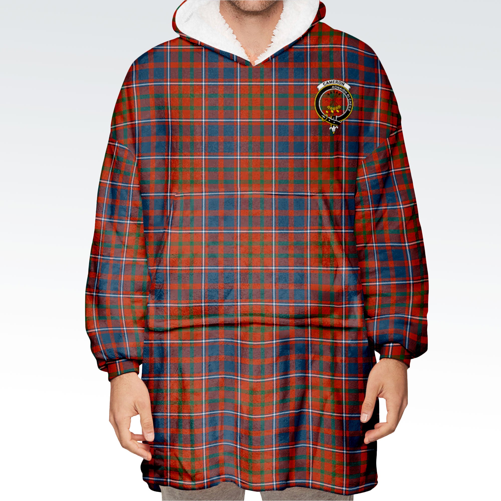 Cameron of Lochiel Modern Tartan Hoodie Blanket