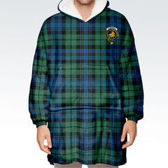 Campbell Ancient 02 Tartan Hoodie Blanket