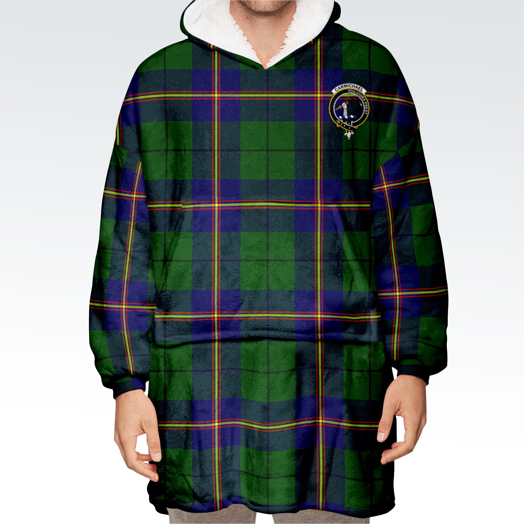 Carmichael Modern Tartan Hoodie Blanket