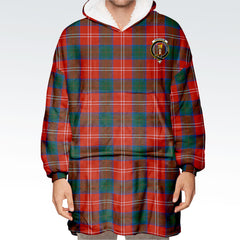 Chisholm Ancient Tartan Hoodie Blanket