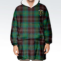 Chisholm Hunting Ancient Tartan Hoodie Blanket