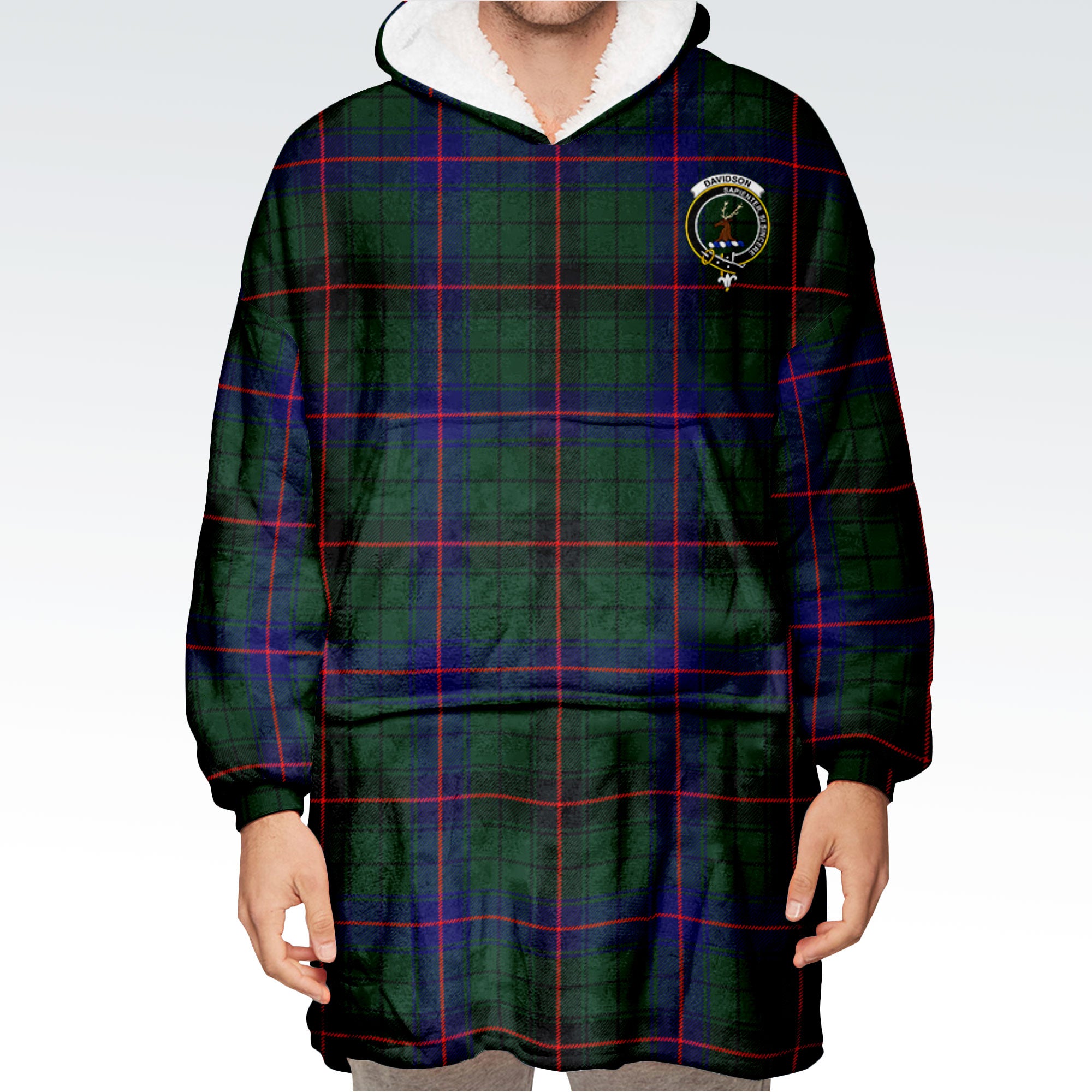 Davidson Modern Tartan Hoodie Blanket