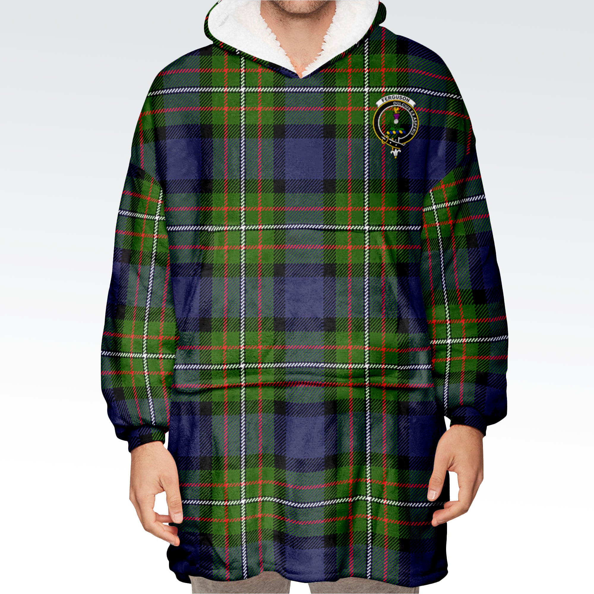 Ferguson Tartan Hoodie Blanket