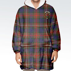 Fraser (of Lovat) Hunting Modern Tartan Hoodie Blanket