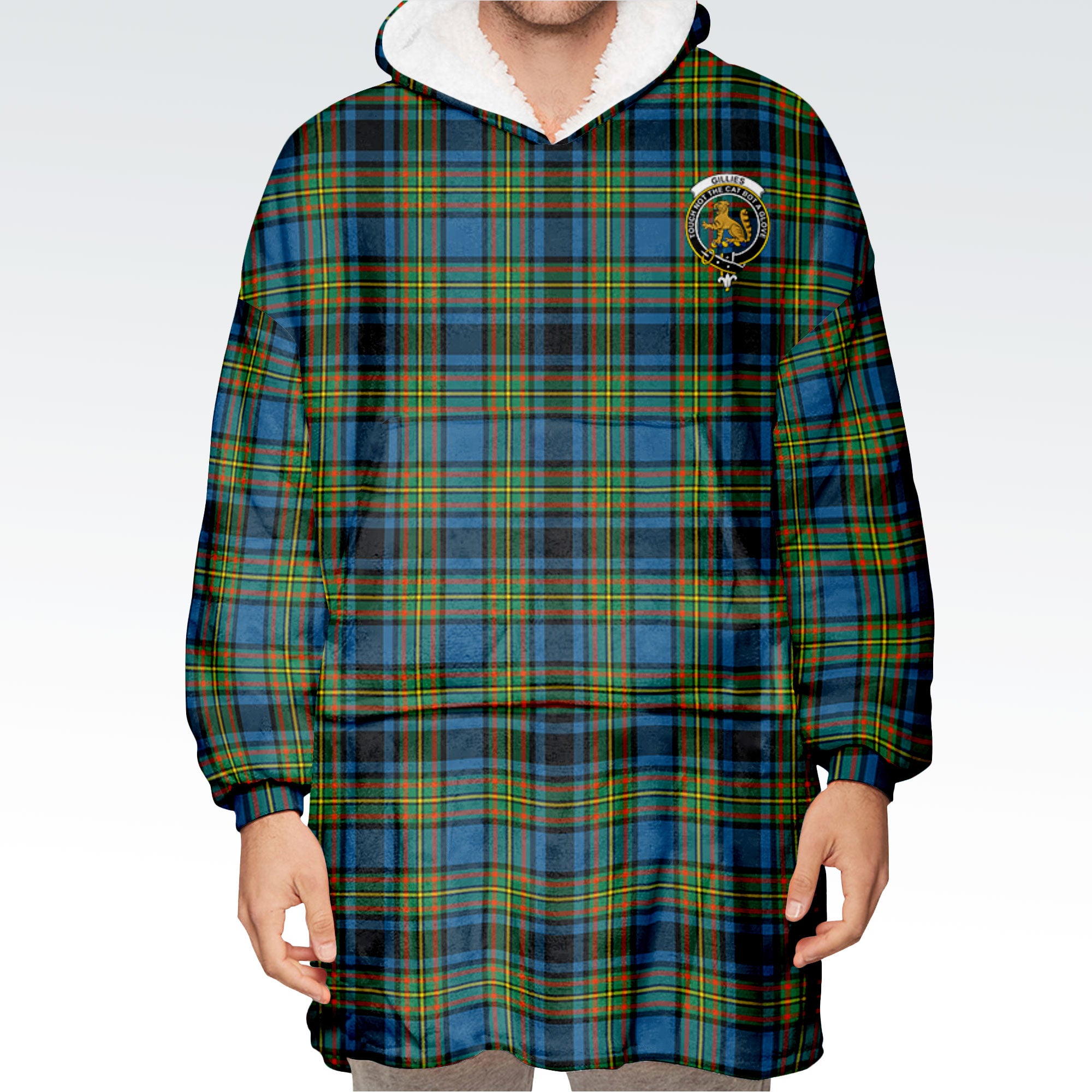 Gillies Ancient Tartan Hoodie Blanket