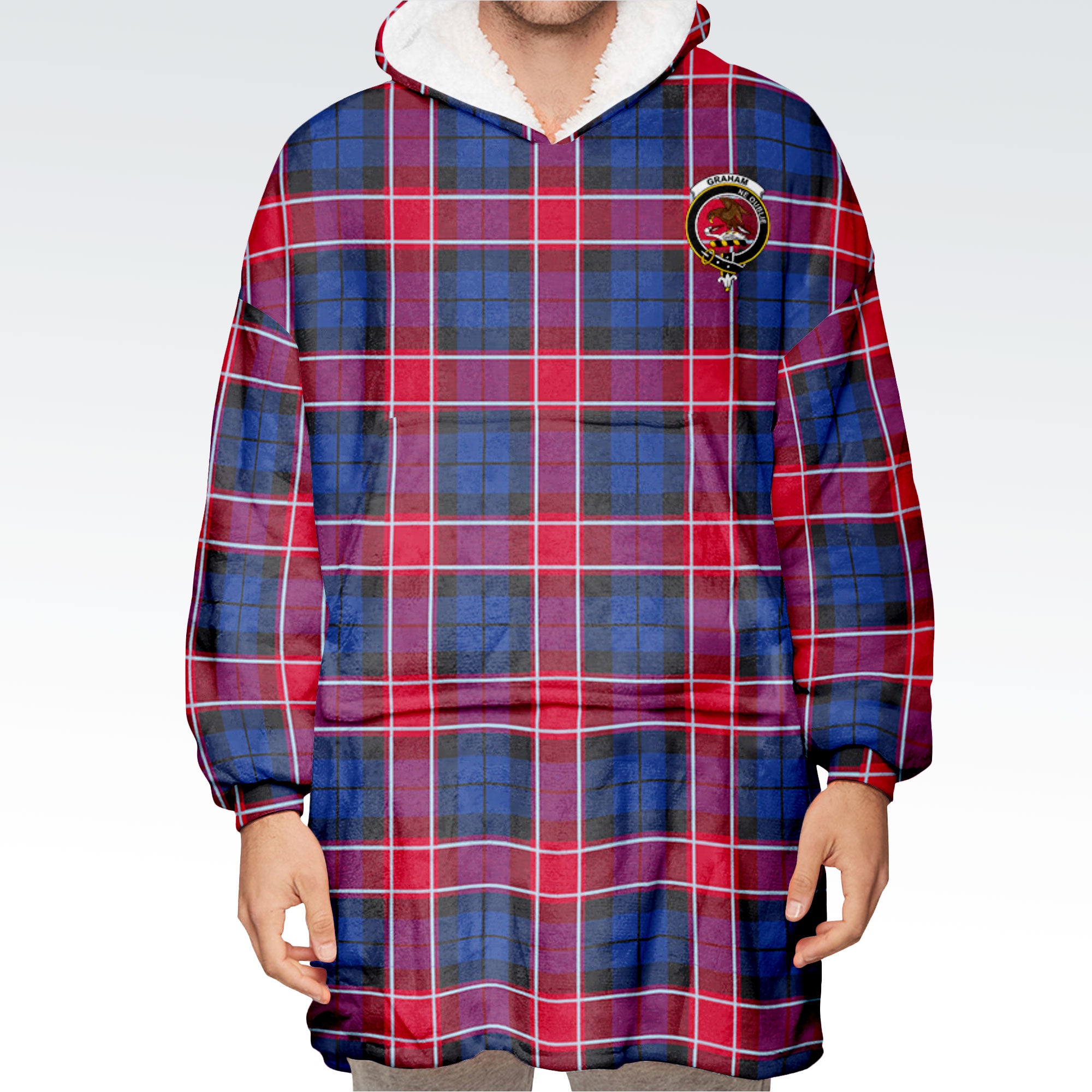 Graham of Menteith Red Tartan Hoodie Blanket