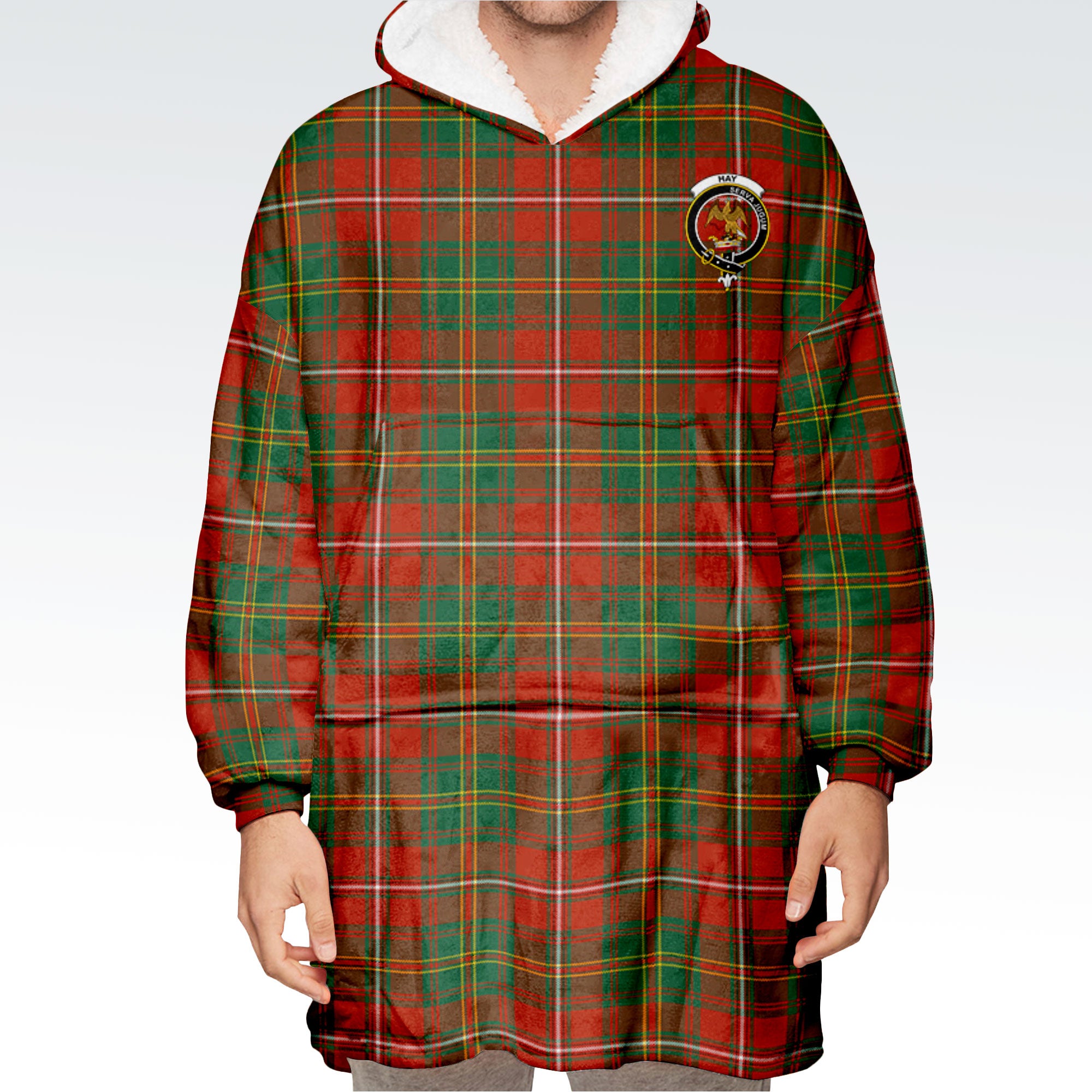 Hay Ancient Tartan Hoodie Blanket