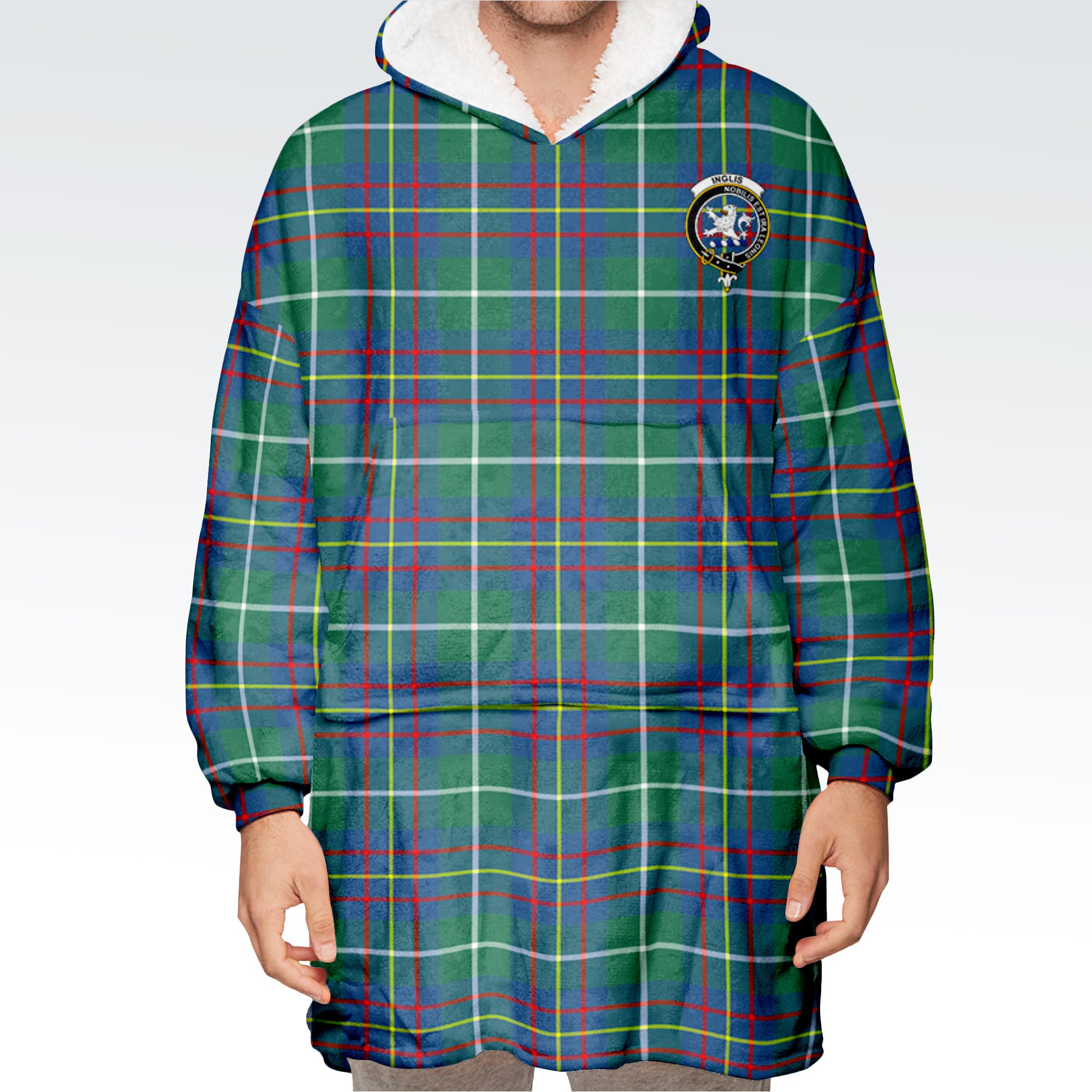 Inglis Ancient Tartan Hoodie Blanket