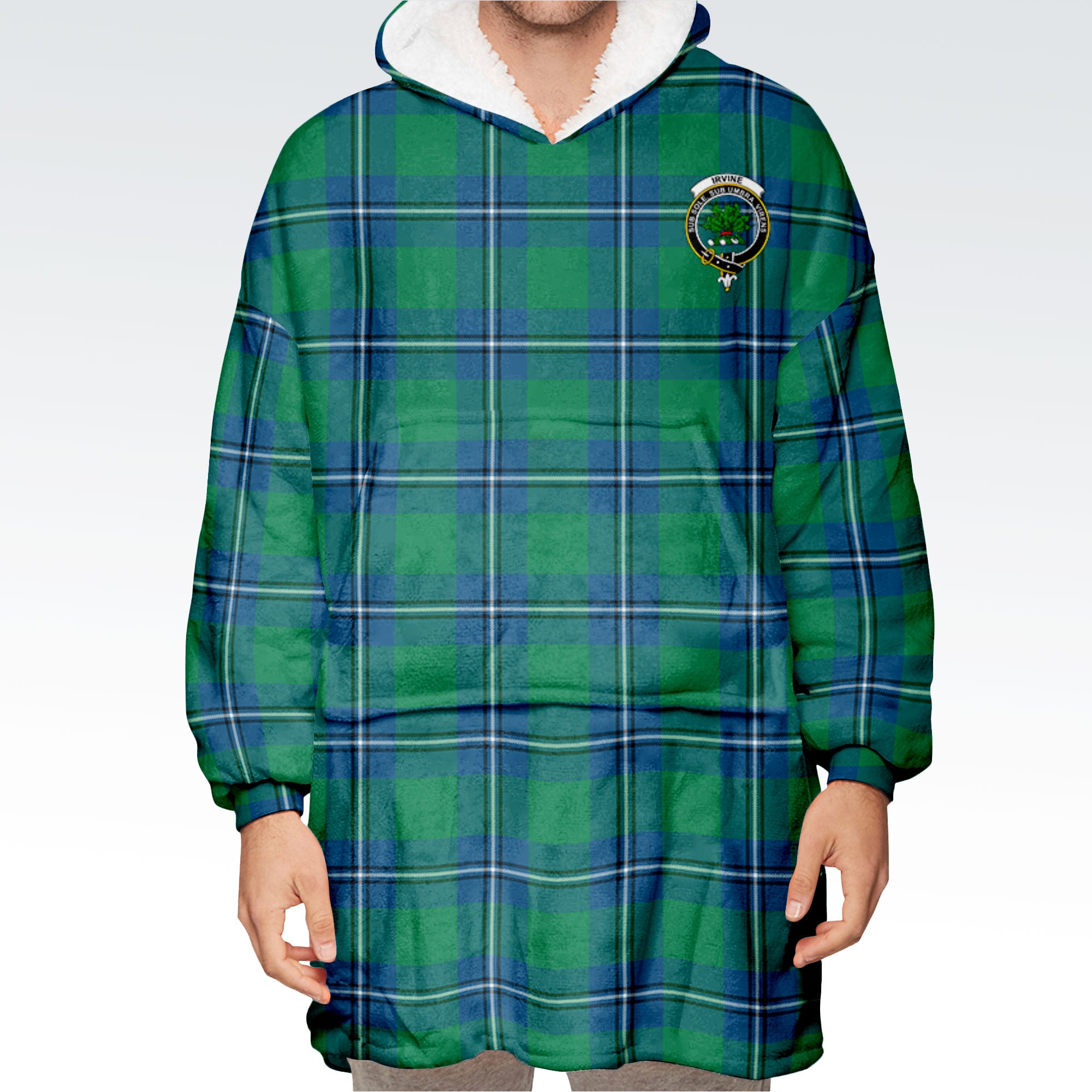 Irvine Ancient Tartan Hoodie Blanket