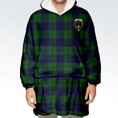 Keith Modern Tartan Hoodie Blanket