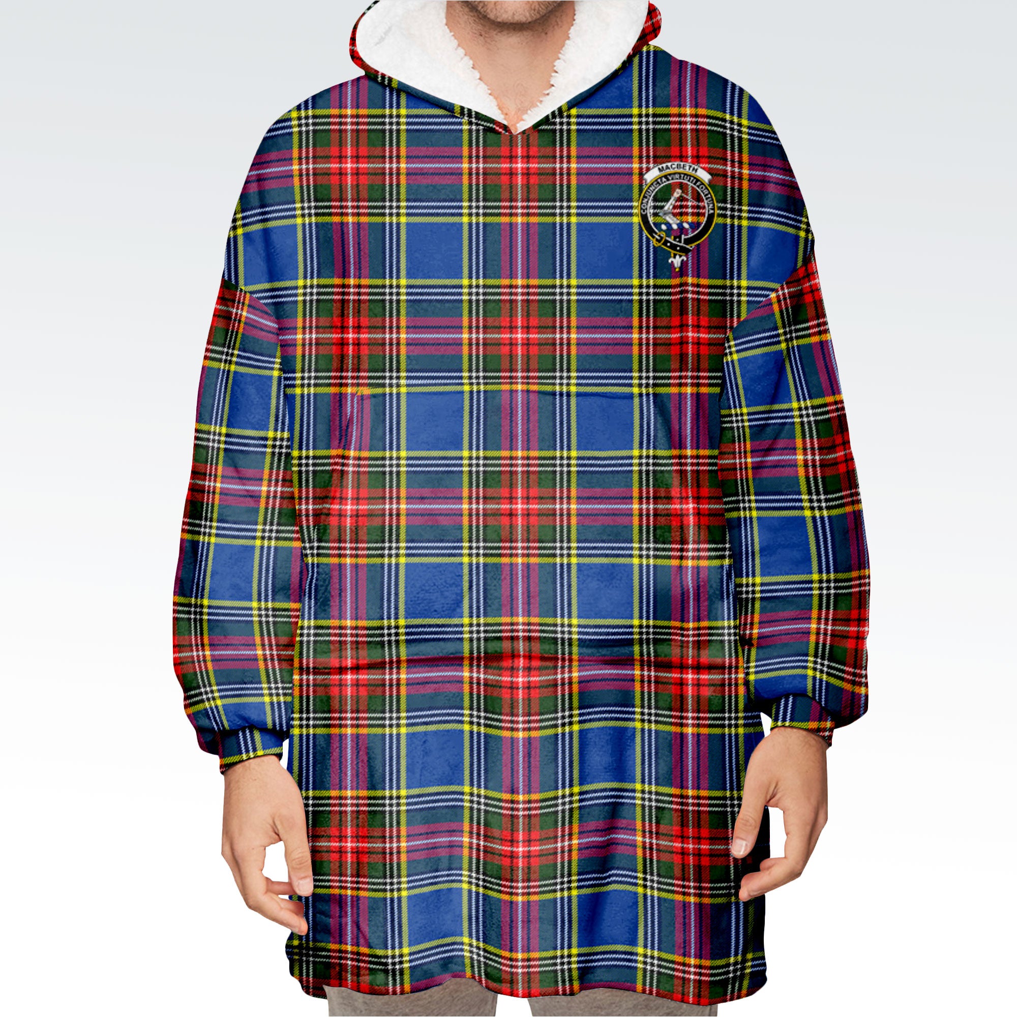 MacBeth Modern Tartan Hoodie Blanket