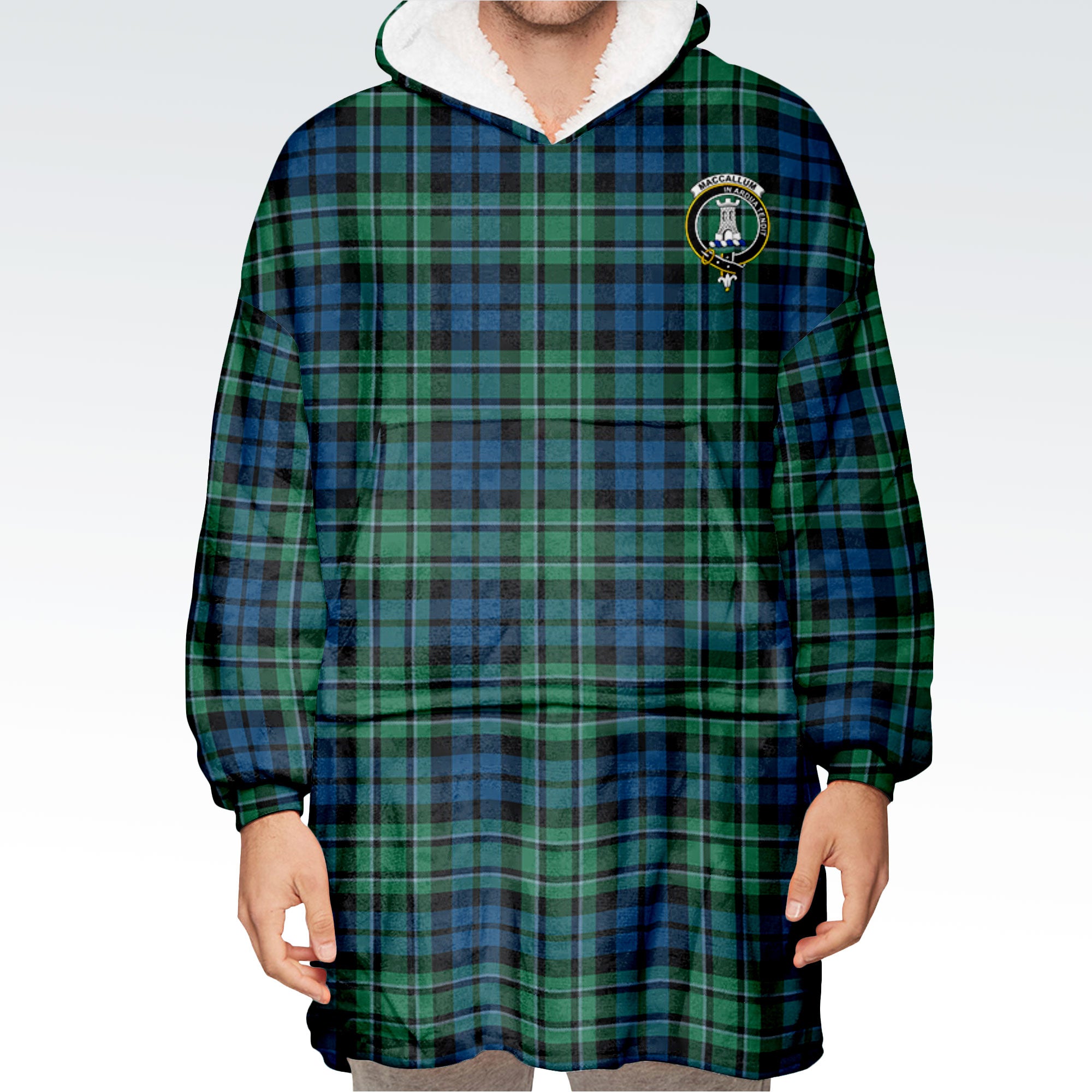 MacCallum Ancient Tartan Hoodie Blanket