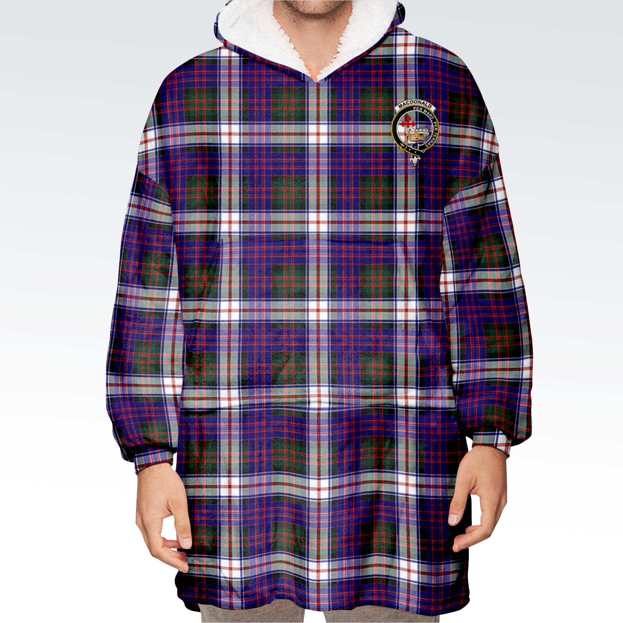 MacDonald Dress Modern Tartan Hoodie Blanket