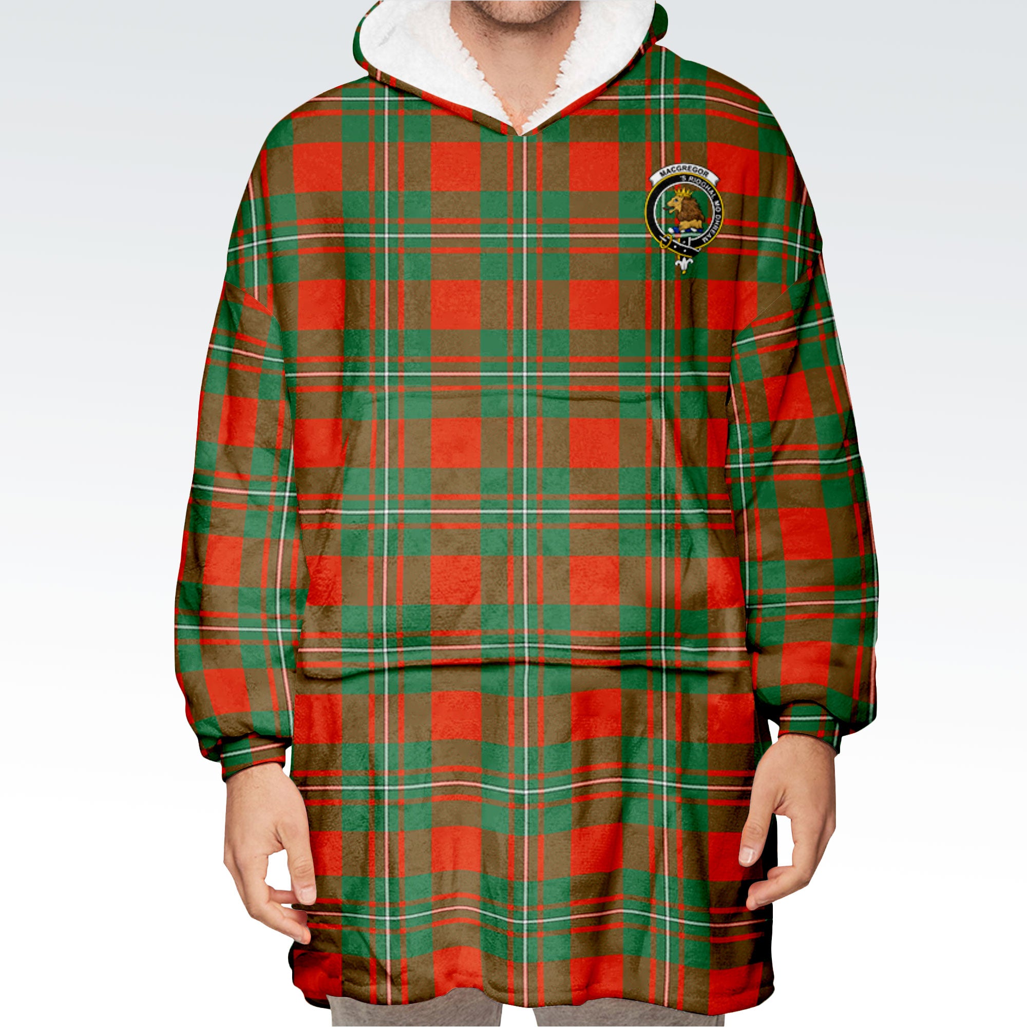 MacGregor Ancient Tartan Hoodie Blanket