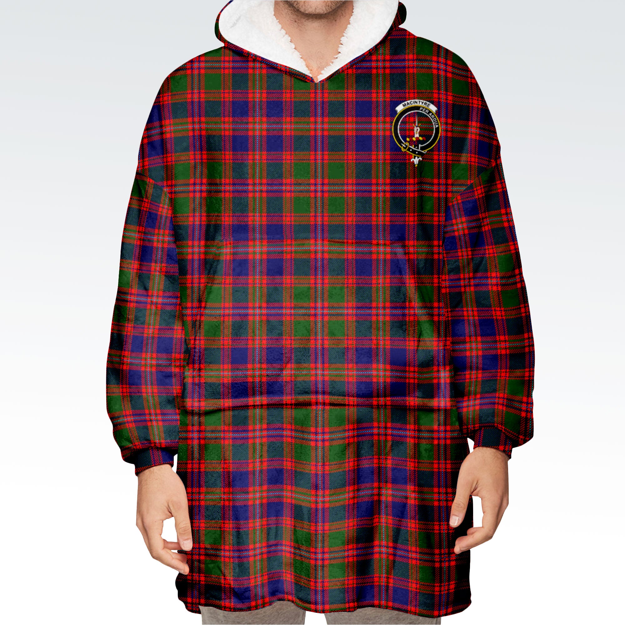 MacIntyre Modern Tartan Hoodie Blanket